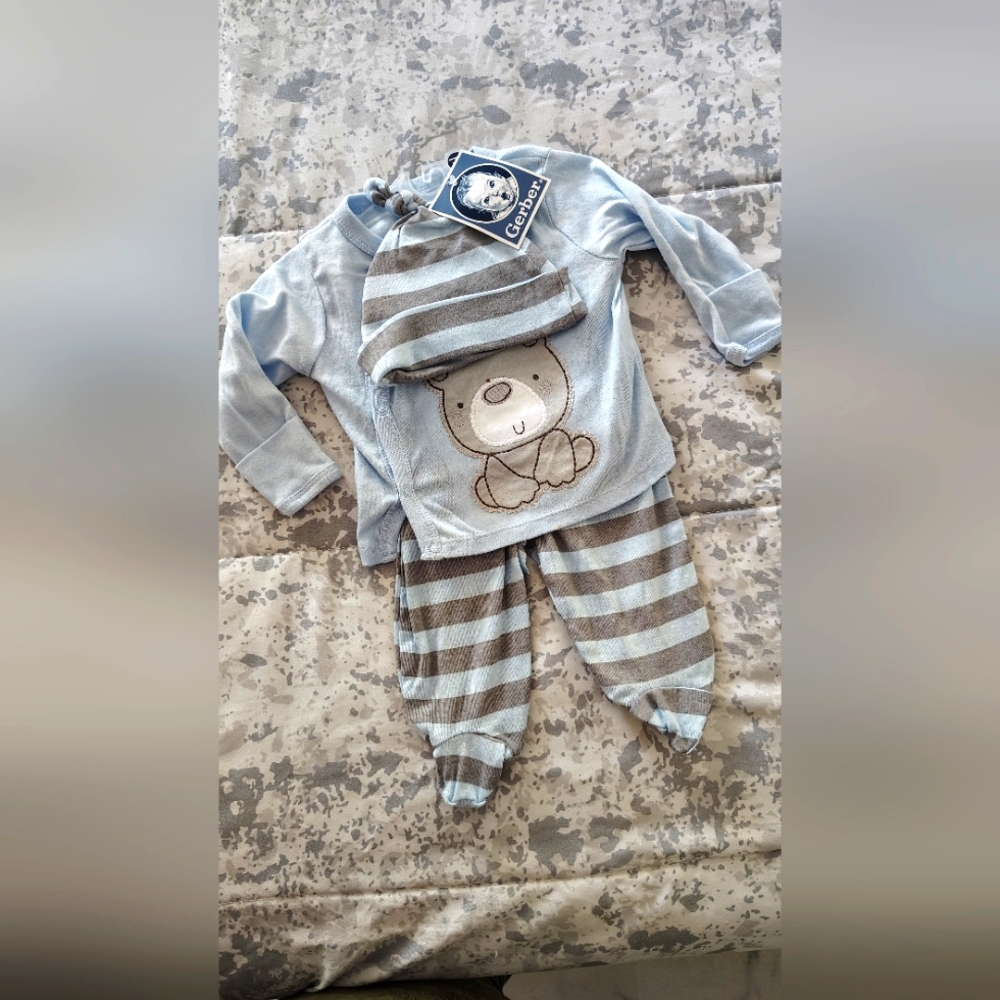 Gerber  Blue Bear Kids Pajamas